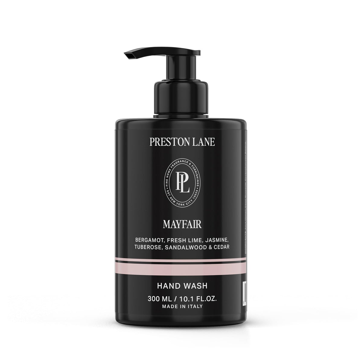 Preston Lane luxury hand wash Mayfair bottle showing elegant design for daily pampering