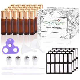 PrettyCare bottle with stainless steel roller ball for smooth application.