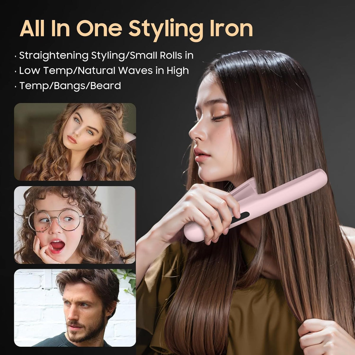 Prettrans cordless hair straightener pink travel case makes packing easier.