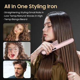 Prettrans cordless hair straightener pink travel case makes packing easier.