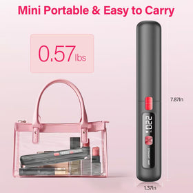 Prettrans 4500mAh battery powers up to 40 minutes of cordless styling.