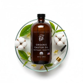 Pretty Farm Girl castor oil for hair care routines and shine.