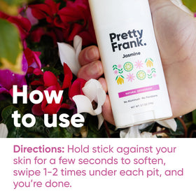Pretty Frank all-day odor control in a convenient stick