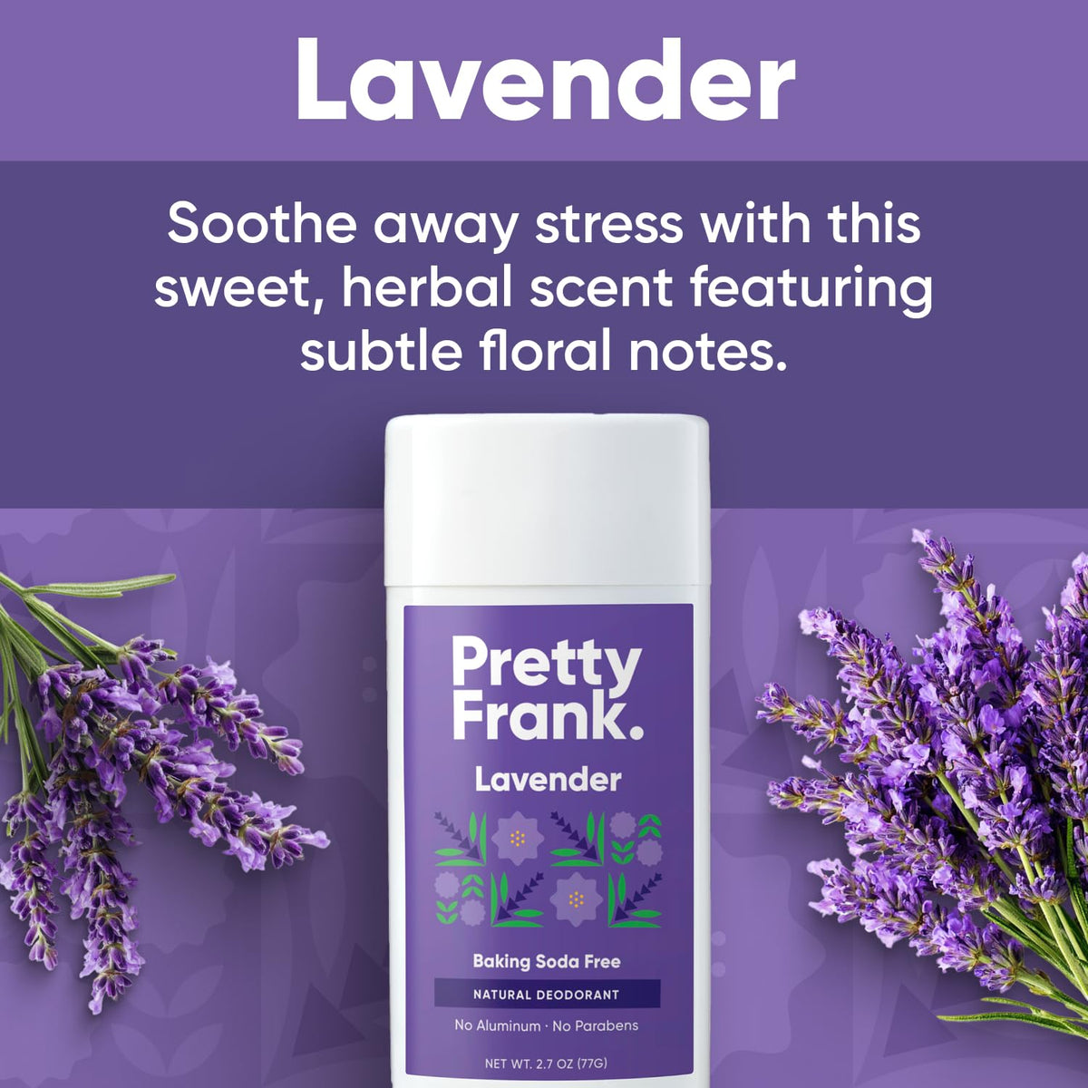 Pretty Frank deodorant ingredients with coconut oil and shea butter for skin soothing