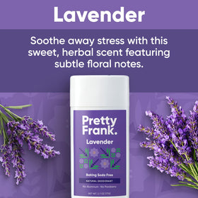 Pretty Frank deodorant ingredients with coconut oil and shea butter for skin soothing