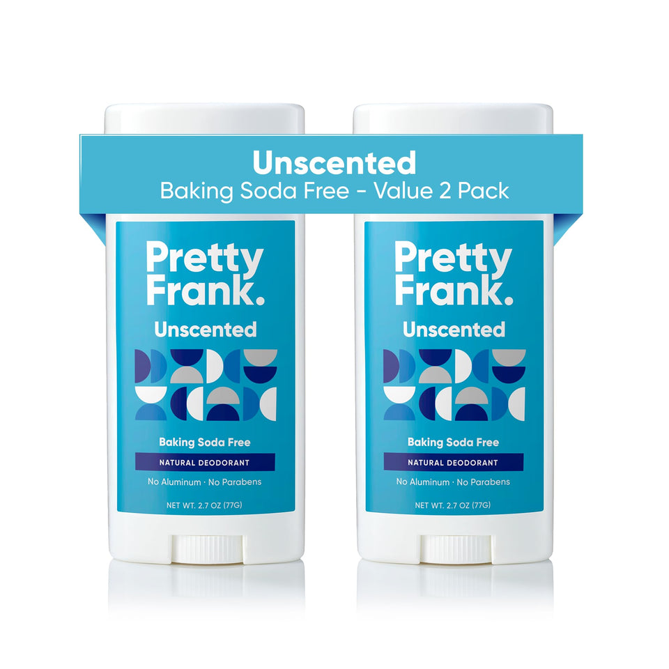 Pretty Frank deodorant stick unscented - gentle protection for sensitive skin.
