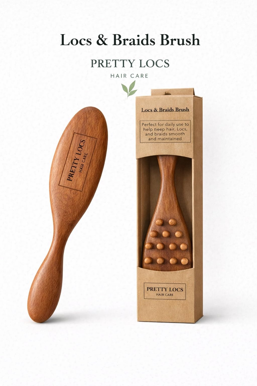 Pretty Locs brush is lace wig-friendly for comfortable styling.