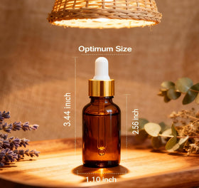 PrettyCare bottle with a golden cap showcasing leakproof design.