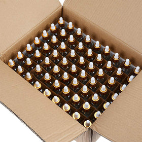 PrettyCare bottle labels aid organized storage of oils.