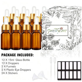 PrettyCare travel-friendly bottle set fits neatly into bags and kits.