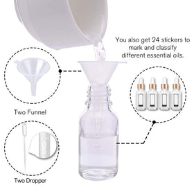 PrettyCare UV-resistant glass protects oils from light exposure and evaporation.