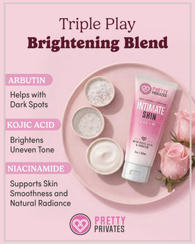 Pretty Privates inner-thighs detail; multi-area use for balanced-looking skin.