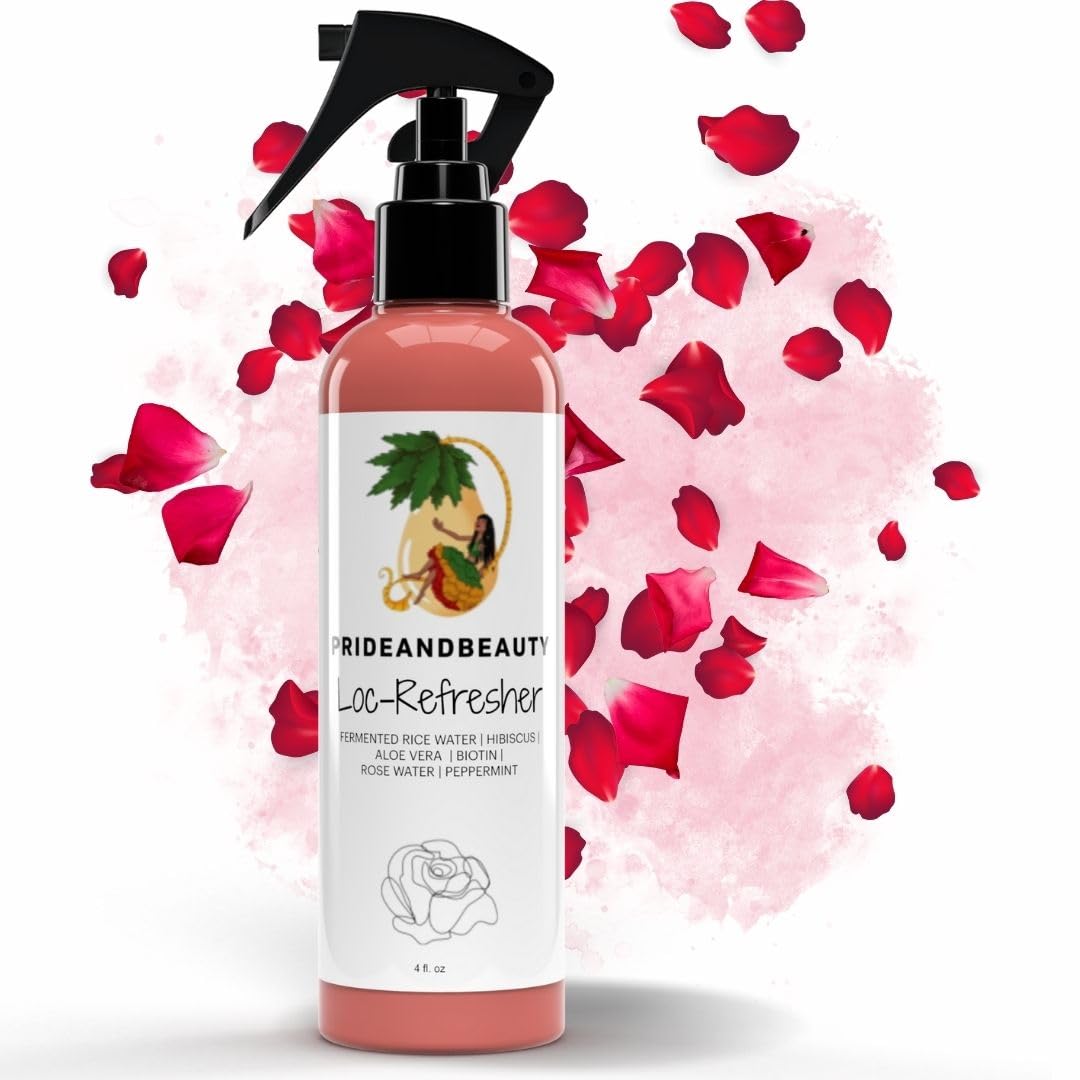 Pride and Beauty Rose Water for Locs promotes lightweight moisture without residue.