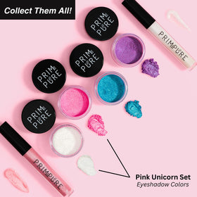 Prim and Pure mineral gift set brush for easy, gentle blending during child-friendly makeup.