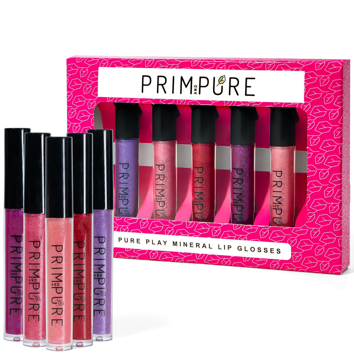 Prim and Pure Mineral Play Lip Gloss kid application shot, easy for little hands.