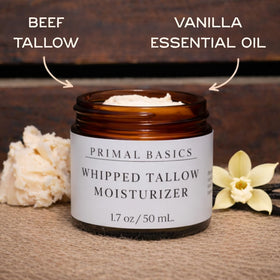 Vanilla aroma swatch showcases subtle scent for skincare routine.