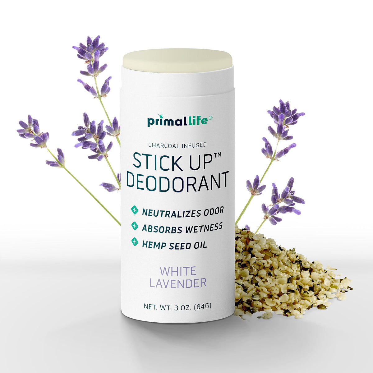 Primal Life Organics 3 oz size fits gym bag and purse.