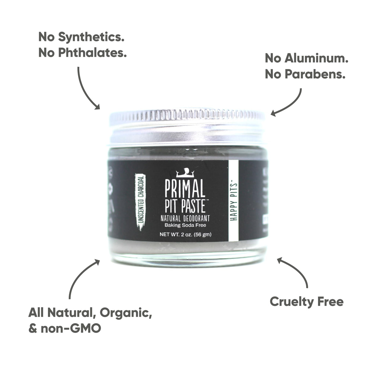 Primal Pit Paste unscented application demonstrates scent-free protection for sensitive skin