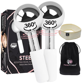 Prime Fitness Ice Globes Face Roller provides a cooling massage to refresh the skin.