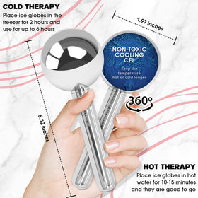 Prime Fitness Ice Globes Neck-Sculpt delivers soothing massage and gentle tightening feel.
