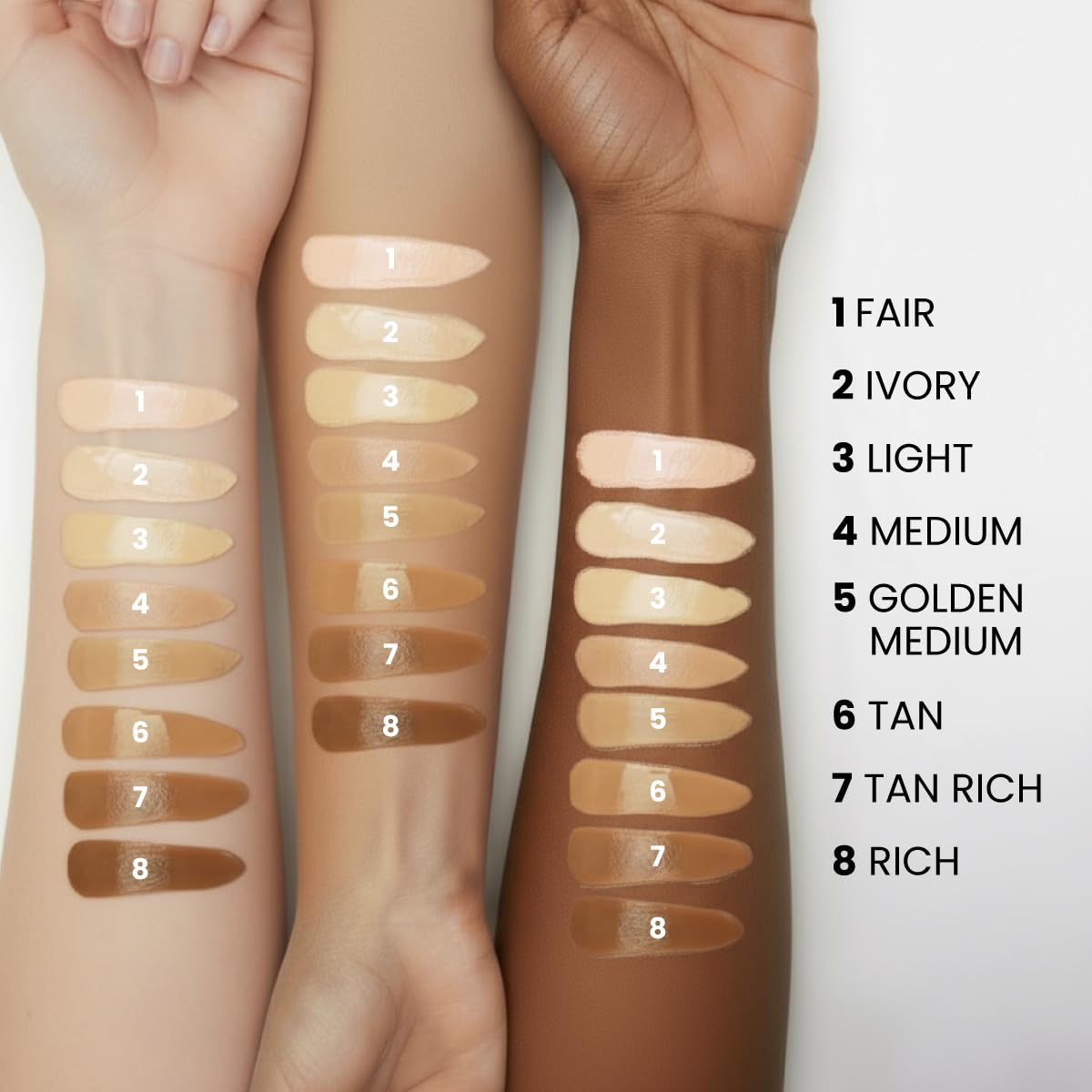 PrimePrometics PrimeSkin CC+ Cream Tan close-up on mature skin with soft-matte glow