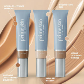 PrimePrometics PrimeSkin CC+ Cream Tan nourishes with bioferment, avocado oil, rosemary for hydration