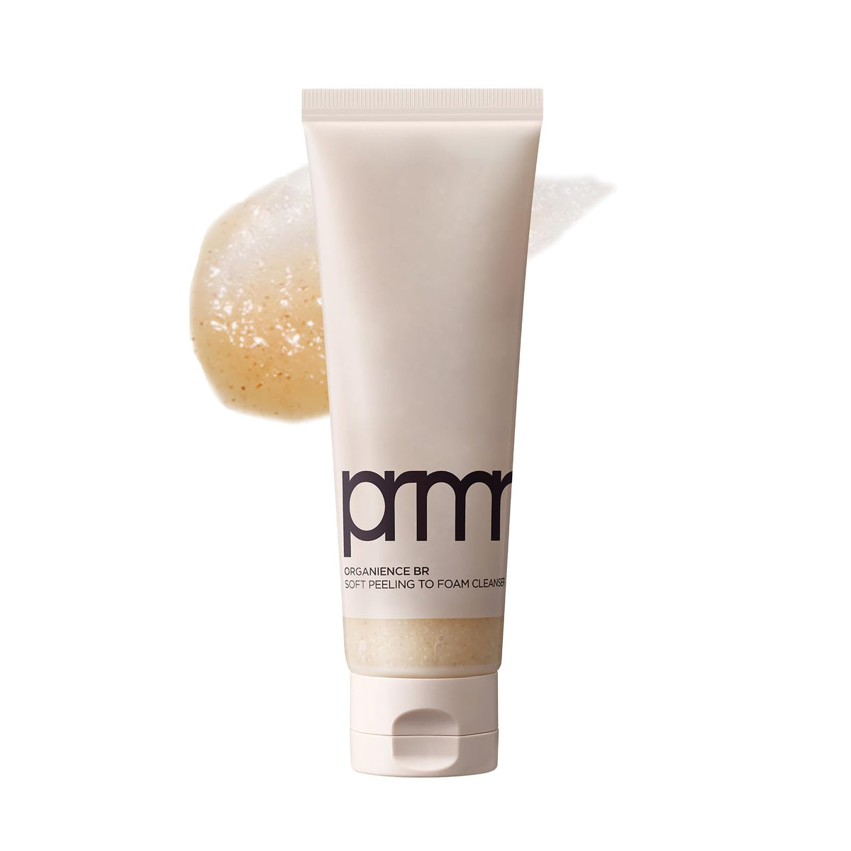 Primera PRMR Organic Peel Foam bottle for daily exfoliation and cleansing.
