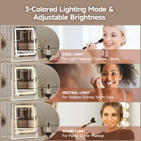 PRIMETEK 3-color lighting helps you match day and evening looks.