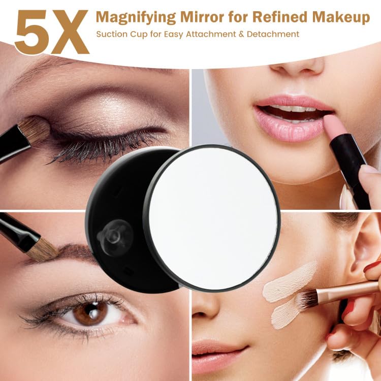 PRIMETEK LED vanity mirror suits daily makeup, skincare, or grooming routines.
