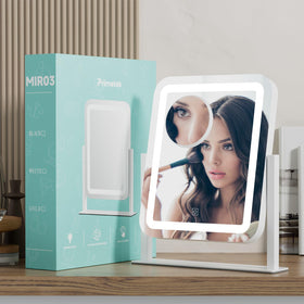 PRIMETEK white finish offers a clean, modern vanity touch.