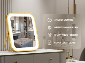 PRIMETEK vanity mirror with 3-color lighting for day to night looks.