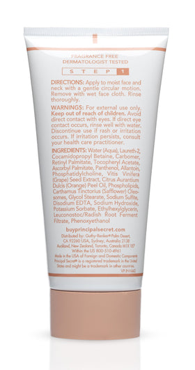 Principal Secret 4-in-1 Cleanser helps remove makeup while brightening the complexion