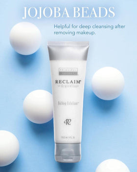 Principal Secret Reclaim Argireline exfoliant application swatch suggests a home spa ritual