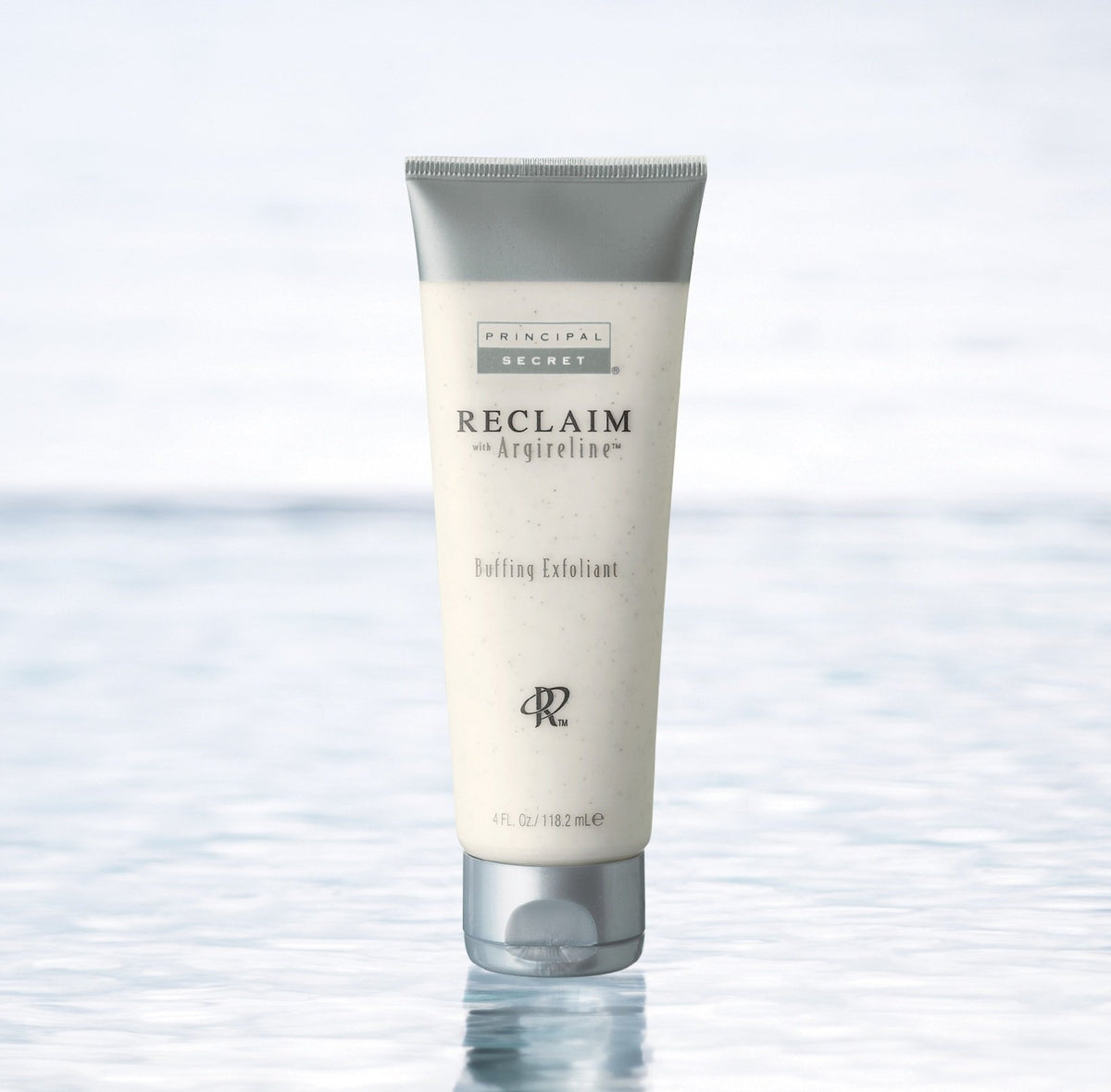 Principal Secret Reclaim Argireline exfoliant texture with beads hydrates during use