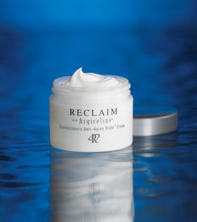 Neck area spotlight with Principal Secret Reclaim Night Cream during nighttime routine