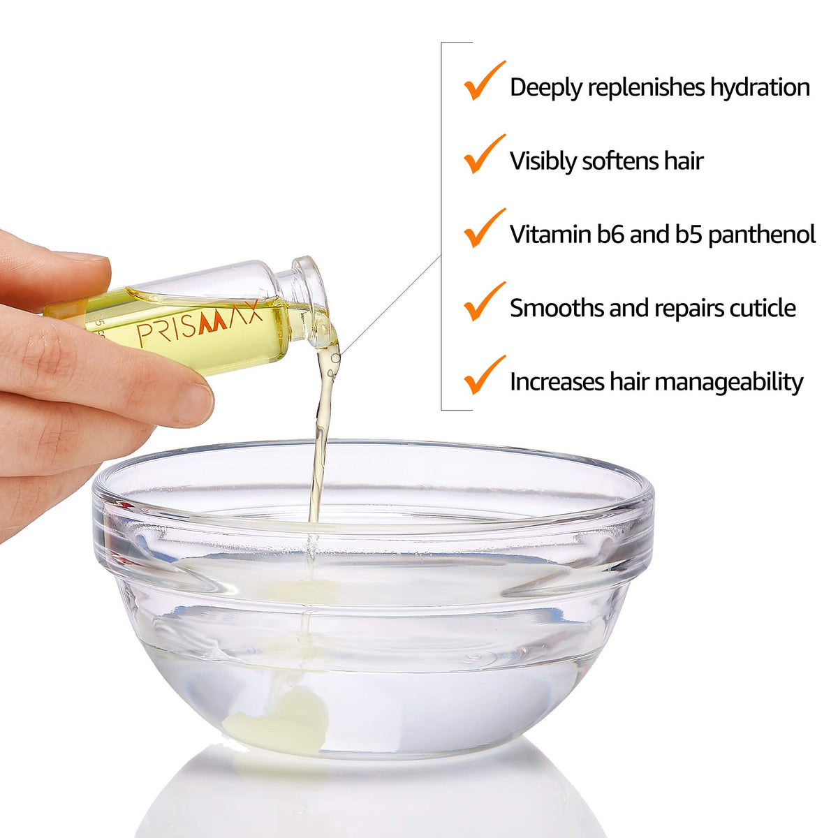Mixing action shows conditioner forming after dilution
