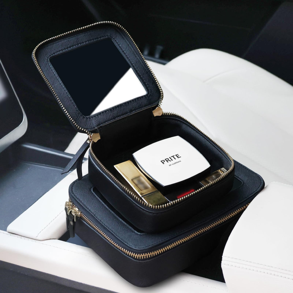 Prite compact 5x5x2.1 inch design fits in purses.