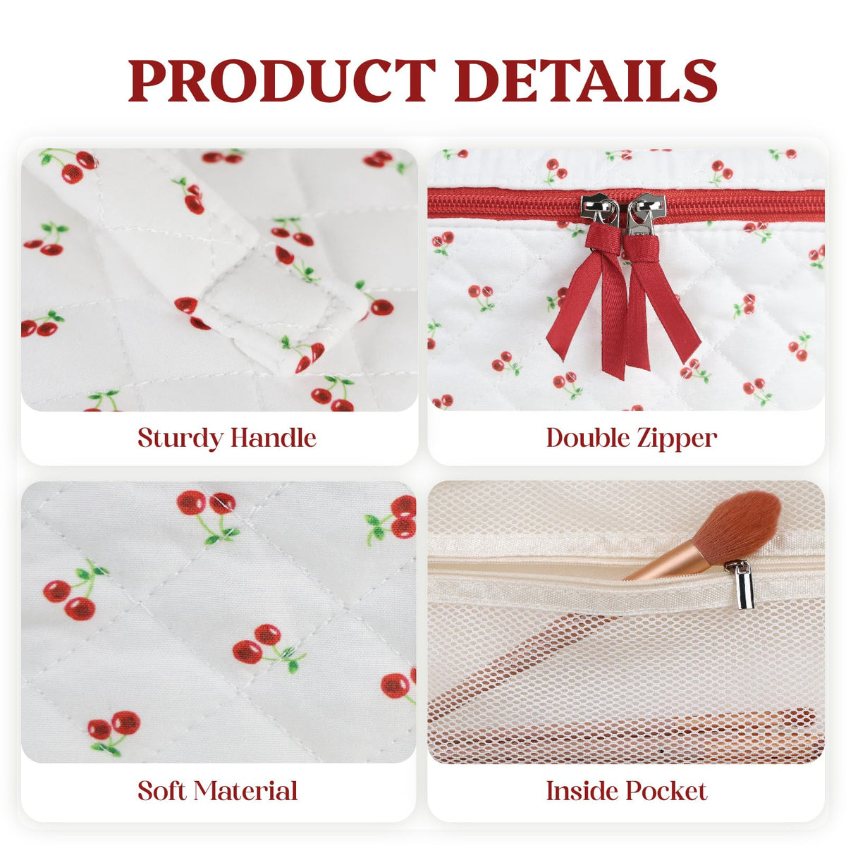 Prite floral pattern cotton with reinforced stitching for long-lasting durability