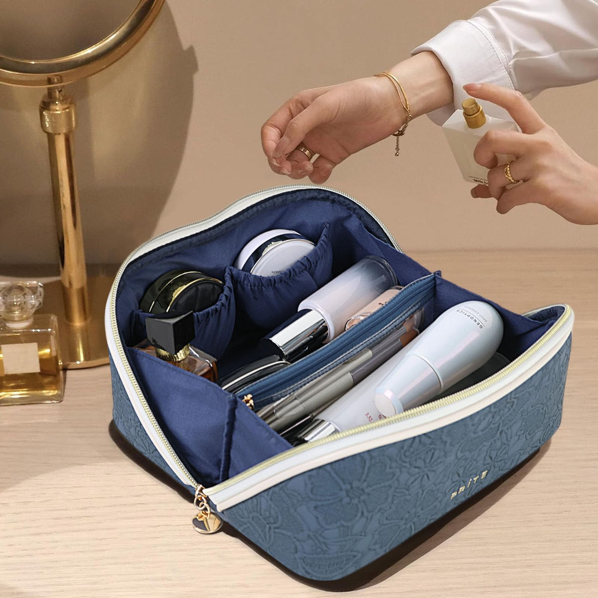 Prite makeup bag gift-ready packaging appeals to beauty lovers