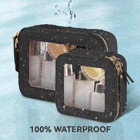 Prite transparent organizer enables quick access to cosmetics and tools.