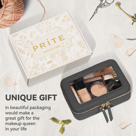 Prite transparent panel enables quick finding of items.