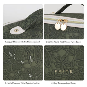 Prite travel bag with soft-grip handle; comfortable to carry during trips
