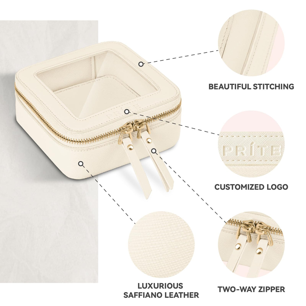 Prite waterproof makeup bag protects items during travel
