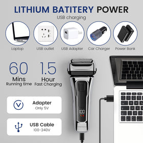 PRITECH shaver in a sleek, compact design for daily routines