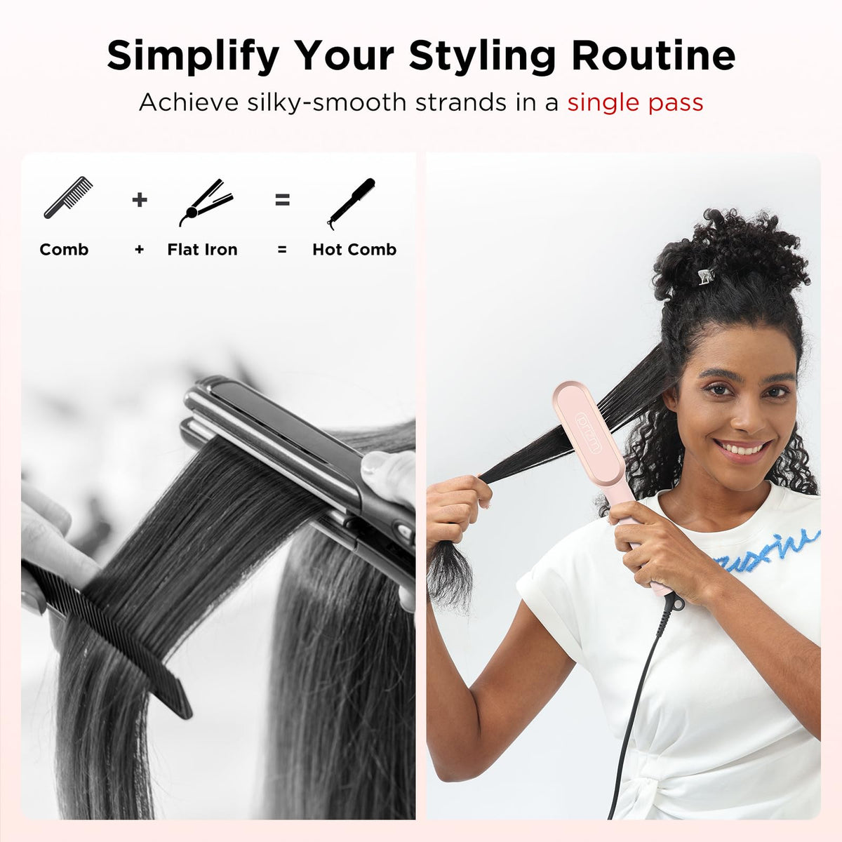 Prizm brush heats quickly, saving time during busy mornings.