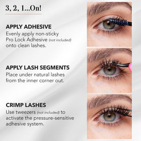 Lash wear up to 10 days with ProWear clusters