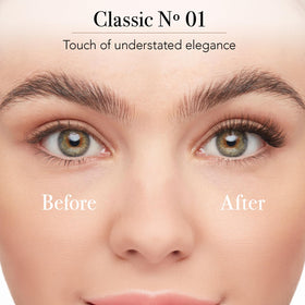 Pro Lash ProWear Classic No. 1 lash cluster applied on eye for subtle enhancement
