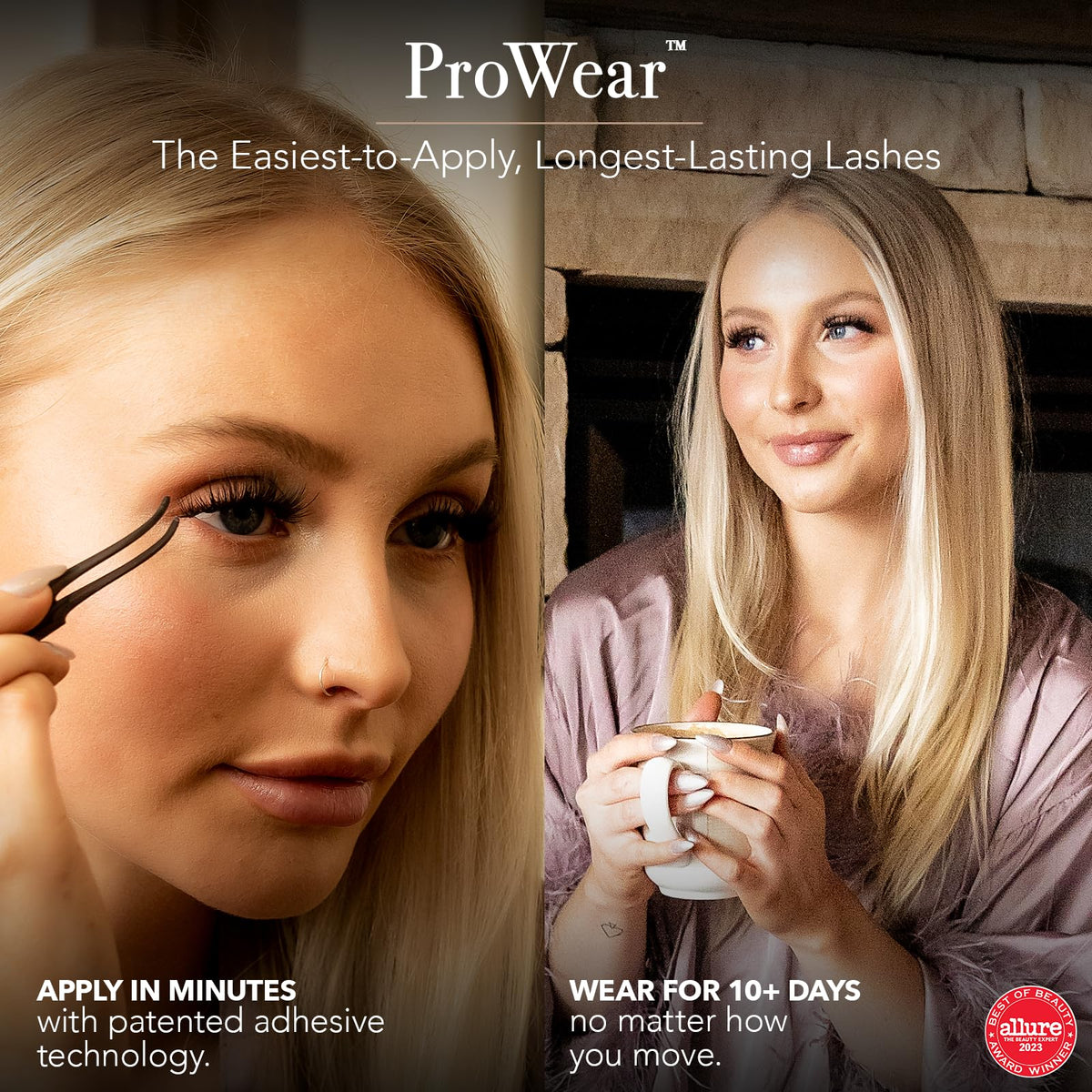 Pro Lash ProWear lash clusters with self-adhesive pre-applied for quick placement