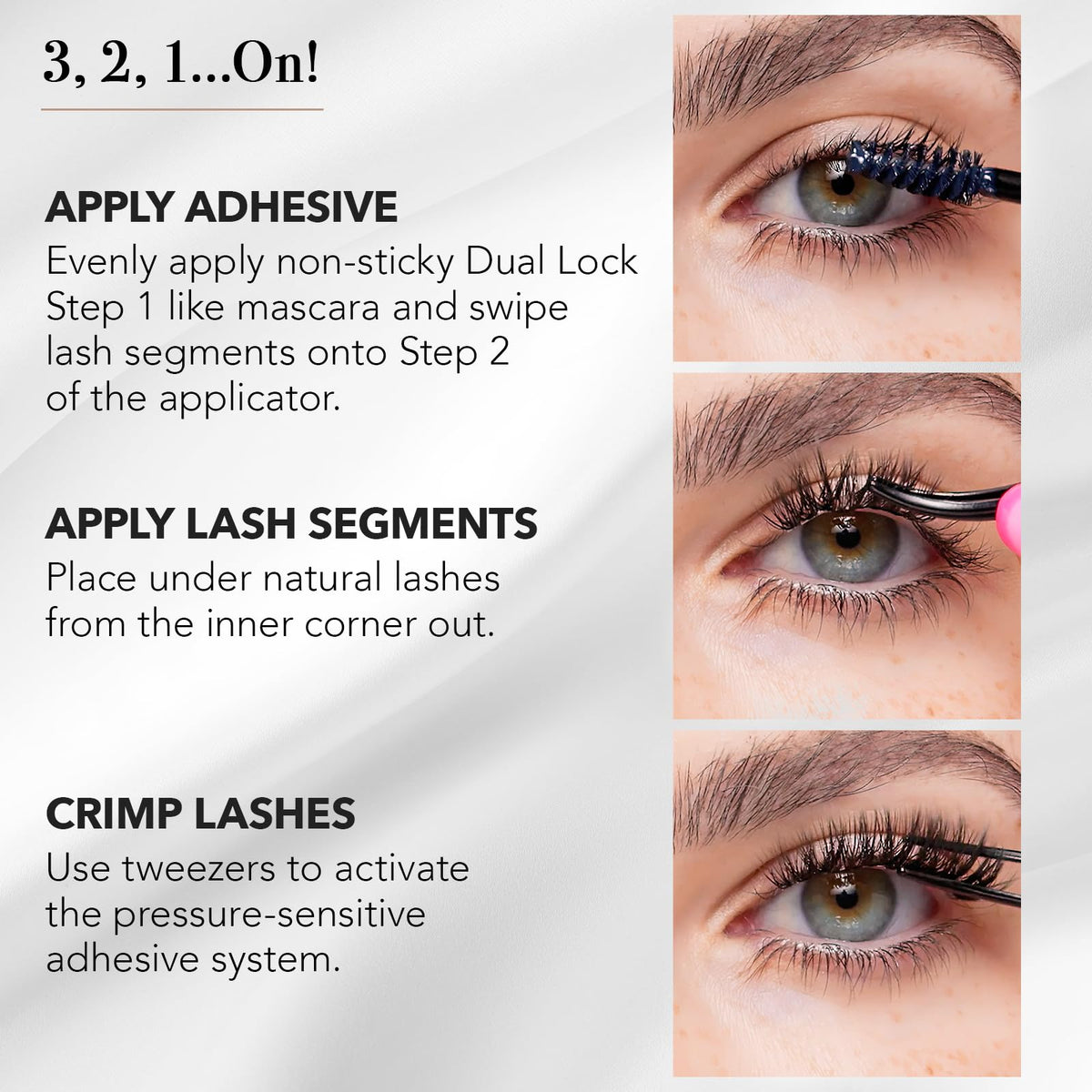 Pro Lash SoftWear 7-day wear clusters with simple 4-step application