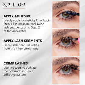 Pro Lash SoftWear 7-day wear clusters with simple 4-step application
